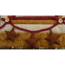 Weihnachtszeit Kleiner Wandbehang mit Sterngirlande und Tüte