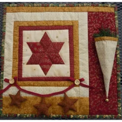 Weihnachtszeit Kleiner Wandbehang mit Sterngirlande und Tüte