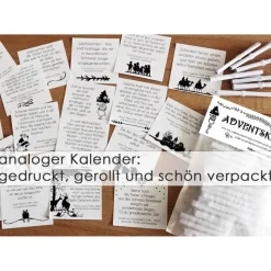 WEIHNACHTSZITATE Adventskalender illustriert Zitate Dichter Papier oder digital Adventskalender Geschenk Adventkalender