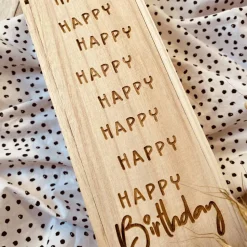 Weinbox aus Holz zum Geburtstag | Geschenkideen zum Geburtstag | individuelle Weinkiste als Geschenk