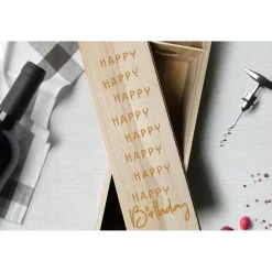 Weinbox aus Holz zum Geburtstag | Geschenkideen zum Geburtstag | individuelle Weinkiste als Geschenk