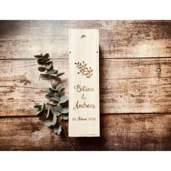 Weinbox mit Gravur | Weinkiste Geschenk individuell gestalten | Weinbox als Hochzeitsgeschenk | Weinpräsent Holzoptik