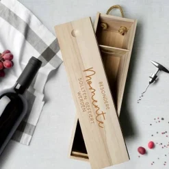 Weinkiste Freundschaft Geschenk Geburtstag Freunde