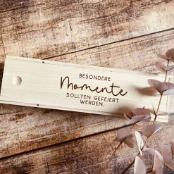 Weinkiste Freundschaft Geschenk Geburtstag Freunde