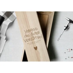 Weinkiste Geschenk Geburtstag Hochzeit Freunde