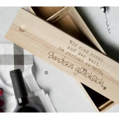 Weinkiste Geschenk Geburtstag Hochzeit Freunde