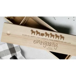 Weinkiste Geschenk Geburtstag Hochzeit Freunde