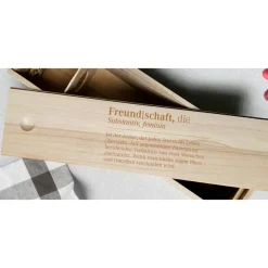 Weinkiste Geschenk Geburtstag Hochzeit Freunde