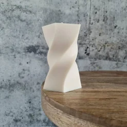 Wellenkerze I Geometrische Kerze I Dekorative Kerze aus Sojawachs I Home Decor I Hingucker I Minimalistisch