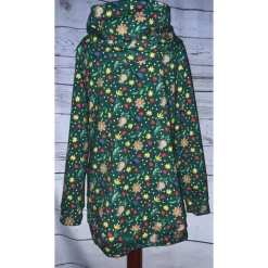 WICHTEL * WEIHNACHTEN * WEIHNACHTSWICHTEL * ganzes Panel 75 x 155 cm * French Terry * grün