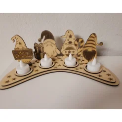 Wichtel Advendsdeko für 4 Teelichter, Weihnachten,Geschenk,Deko,Mitbringsel