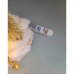 Wichtel auf Ski mit Tannenbaum mit Timer,Deko,Weihnachten,Geschenk,Advent,Sofortkauf,Unikat