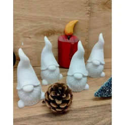 Wichtel aus Keramikgießmasse  * Gnom * Weihnachtsdeko innen und aussen * Winterdeko * Wichtelgeschenk