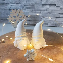 Wichtel Figur, Wichtel Weihnachten, Raysin Wichtel, Wichtelgeschenk, Deko Weihnachten, Deko weiß, Weihnachtsdeko