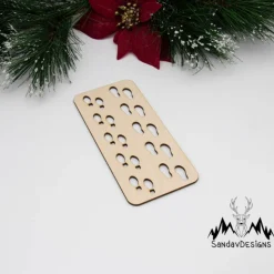 Wichtel Fußspuren Schablone