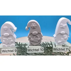 Wichtel Steckerchen Pastell – Handgemachte Deko für Weihnachten, Sammeln & Verschenken