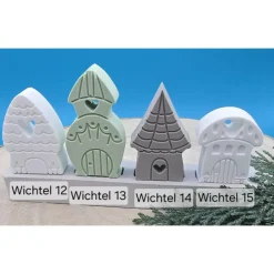 Wichtel Steckerchen Pastell – Handgemachte Deko für Weihnachten, Sammeln & Verschenken