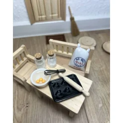 Wichtel Zubehör Backen Küchenutensilien - Set mit 7 Teilen Miniatur