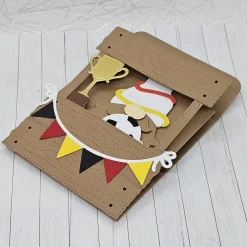 Wichtelbox Fußballfieber – Geschenkbox im Fußball-Design mit Wichtel-Figur