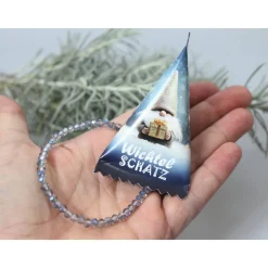 Wichtelgeschenk Mystery Box mit Glasperlen-Armband – kleines Geschenk für Adventskalender