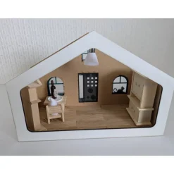 Wichtelhaus Miniaturhaus handgefertigt – Zauberhafte Deko mit Zubehör von Dragonpanda kreativ