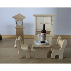 Wichtelhaus Miniaturhaus handgefertigt – Zauberhafte Deko mit Zubehör von Dragonpanda kreativ