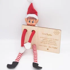 Wichtelkarte aus Holz