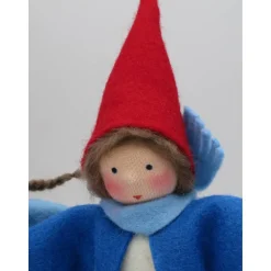 Wichtelpärchen mit Schlitten - Winter -  Blumenkind - Jahreszeitentisch - Waldorf Art - Art.Nr.WI20