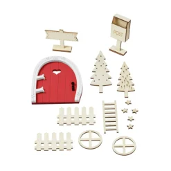 Wichtelset 11-teilig mit roter Wichteltür