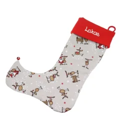 Wichtelstiefel Nikolausstiefel Elch mit Namen  - Nikolaussocke personalisiert Geschenk zum Nikolaus Advent