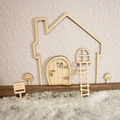 Wichteltür Set mit Haus
