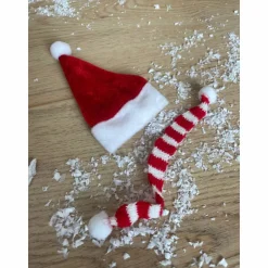 Wichteltür Wichtel Zubehör Nikolausmütze mit Schal