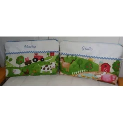 Wickeltasche 'Bauernhof' individualisierbar, Geschenk Geburt, Taufe