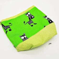 Wiederverwendbarer Stoffbeutel als Geschenkverpackung und Aufbewahrung – waschbar, hygienisch, 100 % Baumwolle, grün