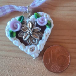 Wiesn  Wasen Edelweiss Hirsch Lebkuchenherz Kette – Handgemachter Schmuck fürs Oktoberfest & Trachten