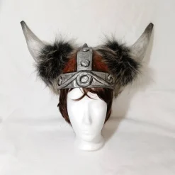 Wikinger Helm, ca.52/ 53cm Kopfumfang, Verkleidung, Fasching, Karneval, Halloween, Rollenspiel, Maskerade