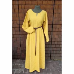 Wikinger Leinen Kleid, used look, Unterkleid Mittelalter, Leinenkleid, stone washed, Cosplay, LARP,