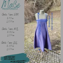 Wikinger Schürzenkleid 100% Wolle, Überkleid dunkelbraun, Mittelalter Kleid, Toraxacum