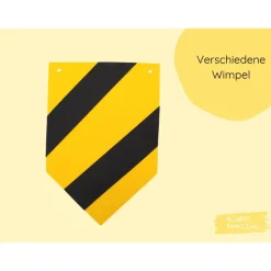 Wimpelkette Bagger | Girlande Baustelle | Bastelset | Baustelle Geburtstag | Bagger Geburtstag | Baustellen Deko