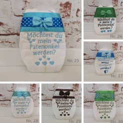 Windel bestickte zur Taufe