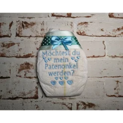 Windel bestickte zur Taufe