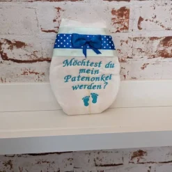 Windel bestickte zur Taufe