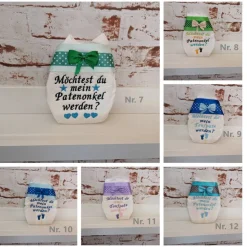 Windel bestickte zur Taufe