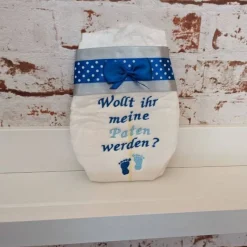 Windel bestickte zur Taufe