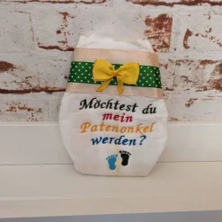 Windel bestickte zur Taufe
