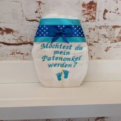 Windel bestickte zur Taufe