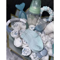 Windelstrauß für Jungs – Einzigartiges Geschenk zur Geburt oder Babyshower