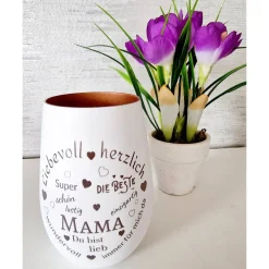 Windlicht graviert Mama – Persönliches Familien Geschenk & Erinnerungslicht