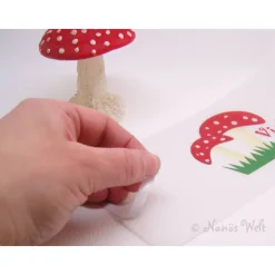 Windlicht Lichthülle mit Gedicht Schneeflöckchen