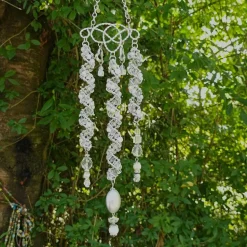 Windspiel Hochzeitsdeko Suncatcher Herz Feng shui celtic handmade Sonnenfänger Geschenk